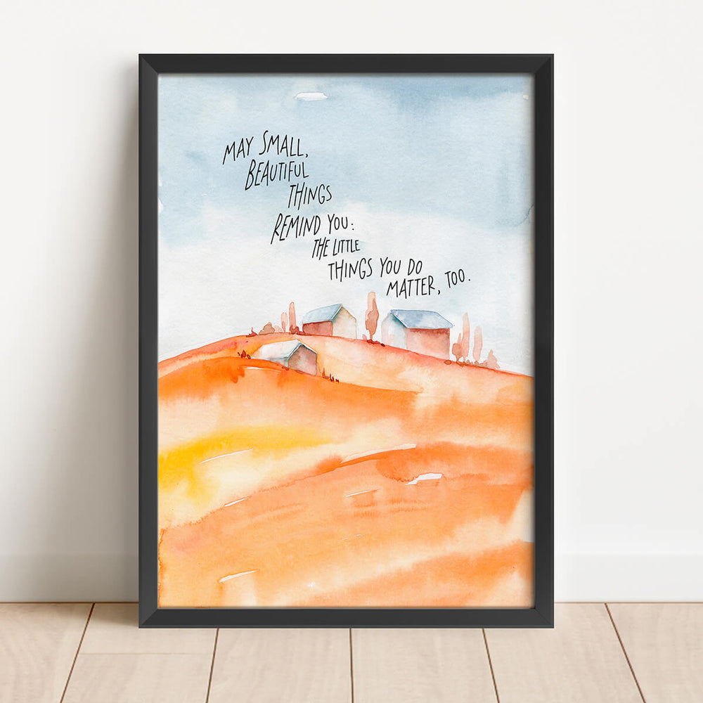 יהי רצון שדברים קטנים ויפים יזכירו לך גם את הדברים הקטנים שאתה עושה חשובים