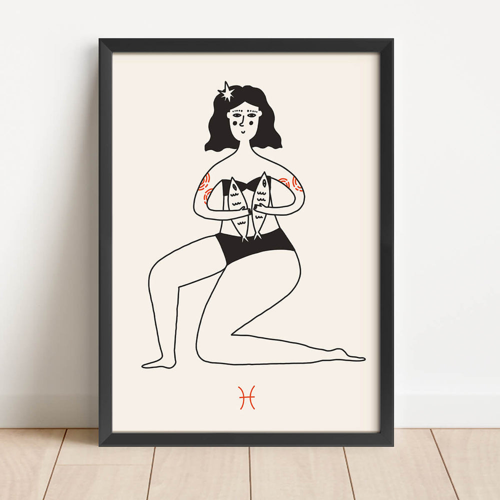 שלט אישה- מזל דגים